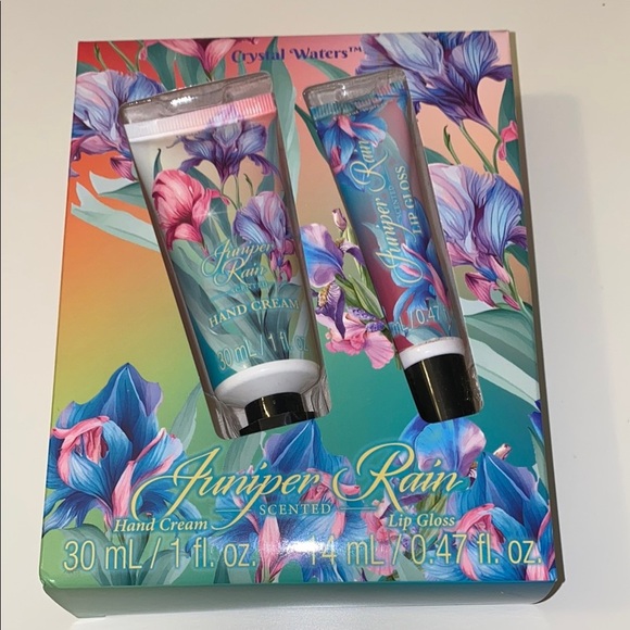 Crystal Waters Hand Cream & Lip Gloss - Juniper Rain - Picture 1 of 1